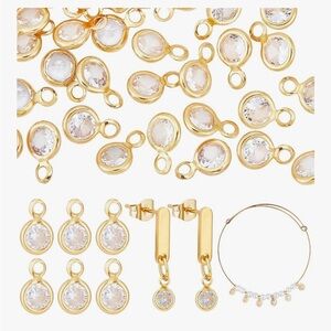 Elegant Gold and Crystal Jewelry Set
